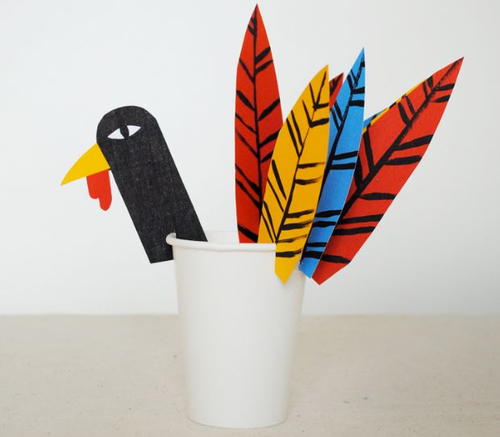 Turkey Cup and Placemat Thanksgiving Craft