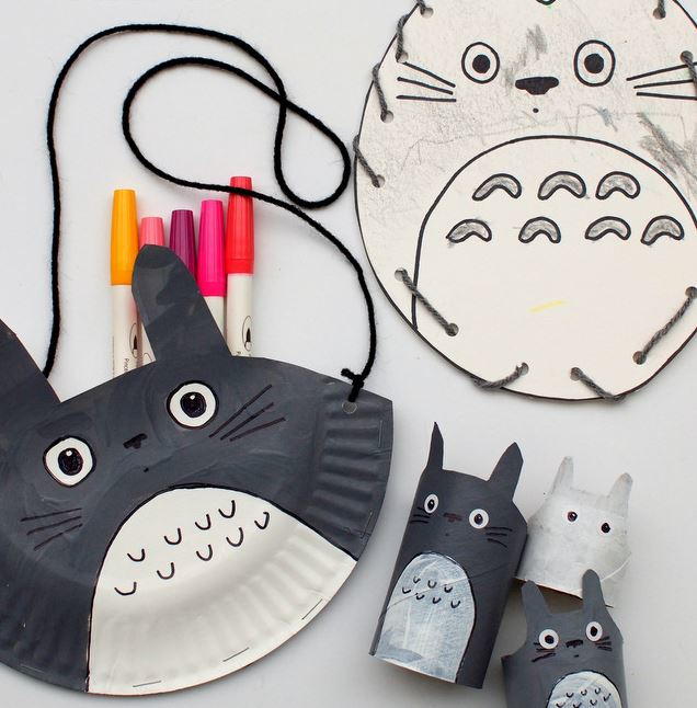 Totoro-Inspired Paper Crafts for Kids