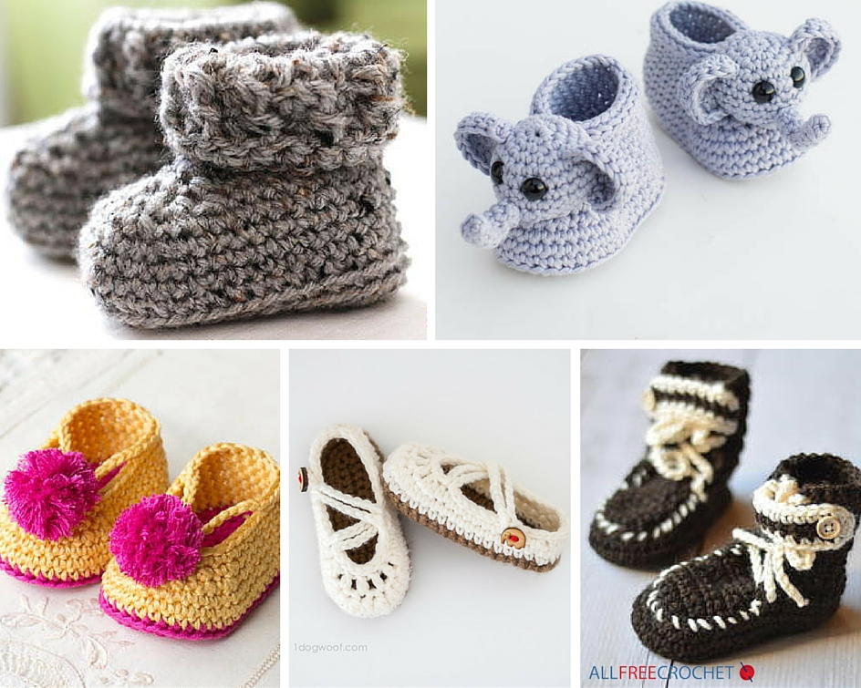 How To Crochet Baby Booties Pattern