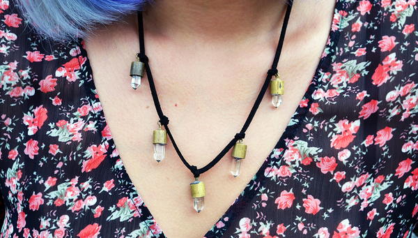 Crystal Bullet DIY Necklace