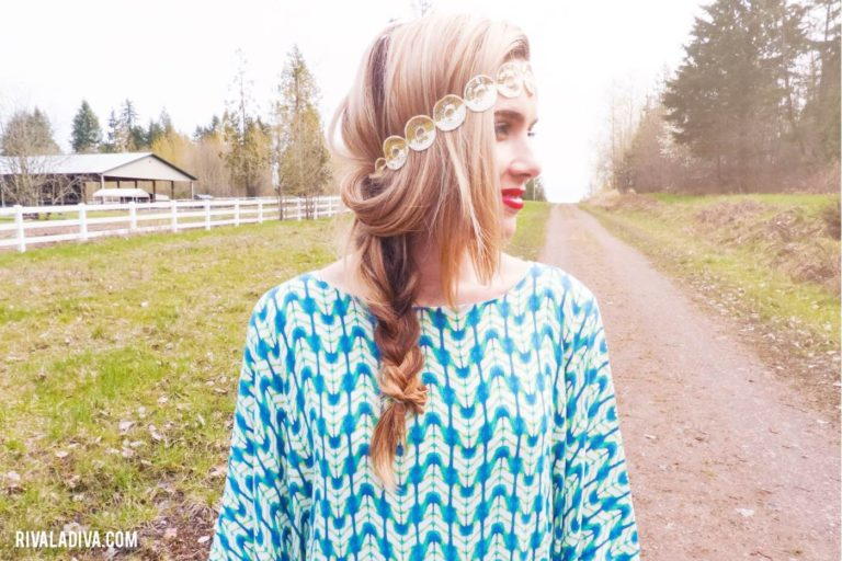 diy gold headpiece
