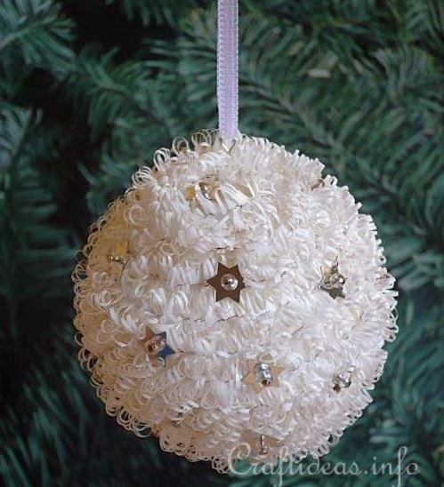 Fringed and Beaded DIY Ornament