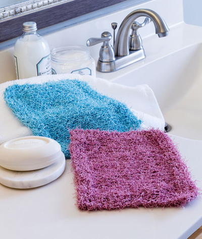 Simple Knit Scrubby Washcloth
