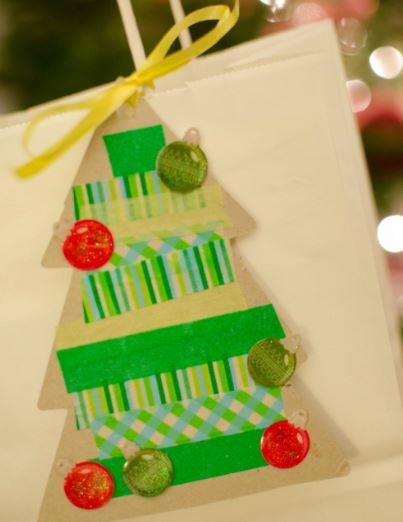 Christmas Tree Gift Tag Craft