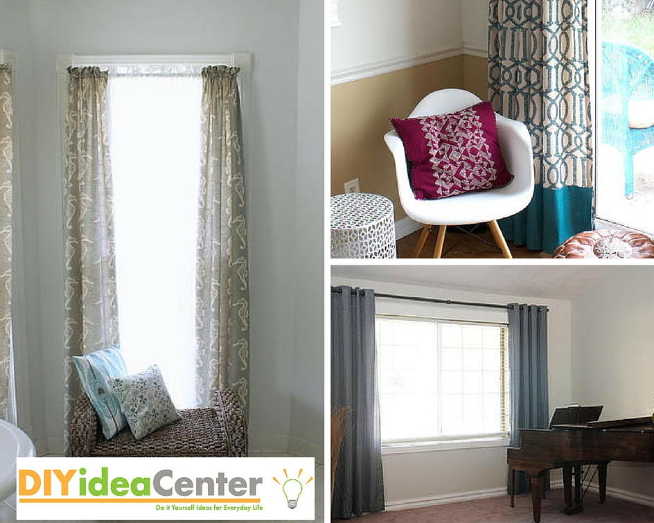 How to Hang Curtains | DIYIdeaCenter.com