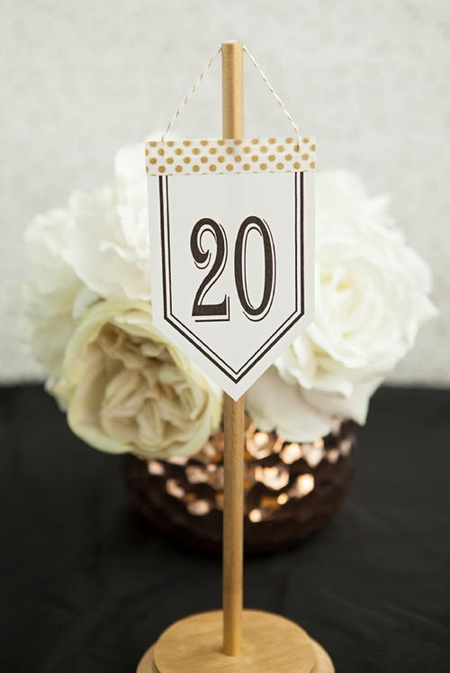 Adorable Hanging DIY Table Numbers