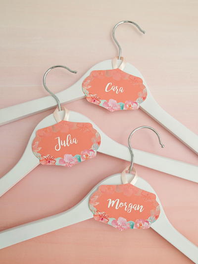 Wedding Hanger Printable Name Tags