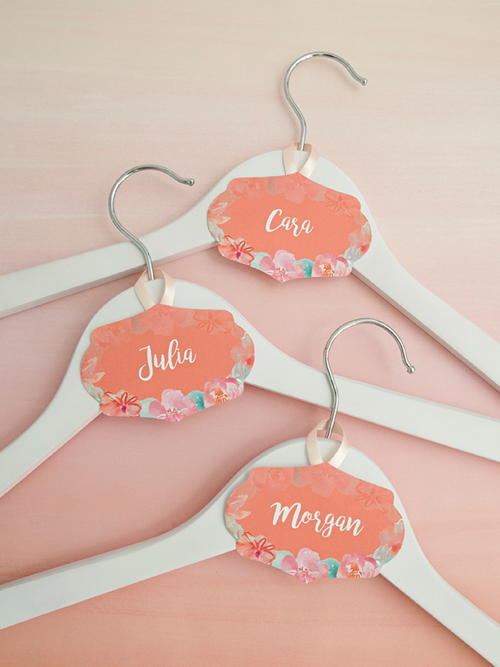 Wedding Hanger Printable Name Tags