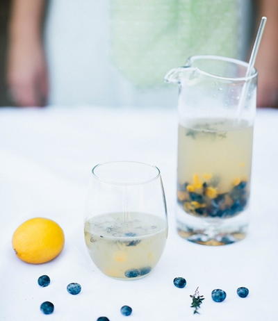 Lemon Thyme Blueberry Spritzer
