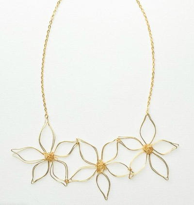 Anthropologie Knockoff Daisy Chain Necklace