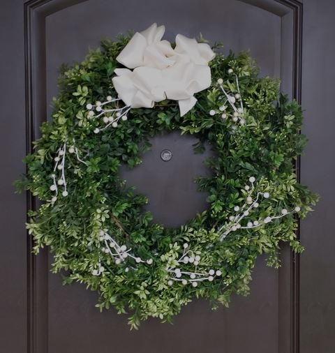 Boxwood DIY Christmas Wreth