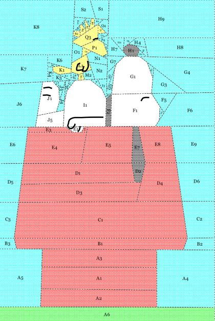 Snoopy-Inspired Block Pattern