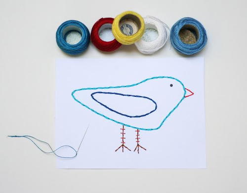 Embroidered Designs DIY Greeting Cards
