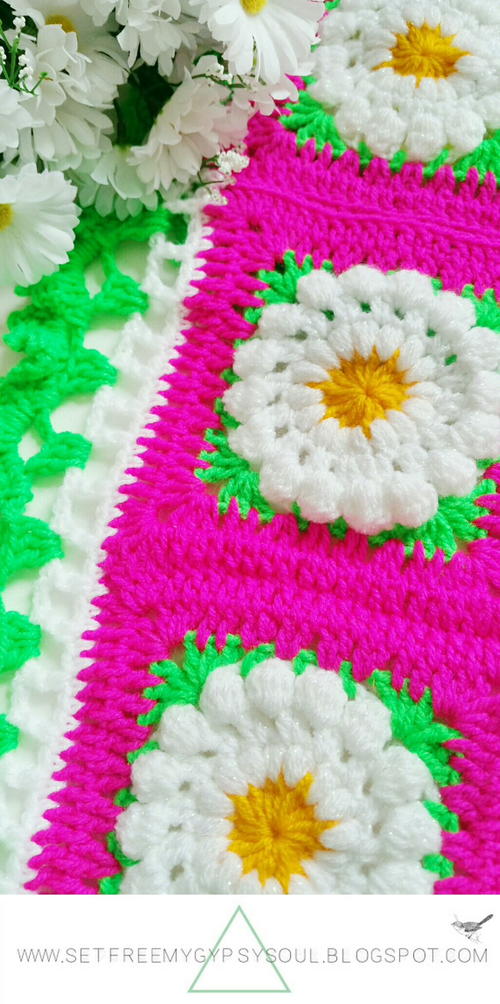 Daisy Dukes Flower Granny Square Allfreecrochet Com