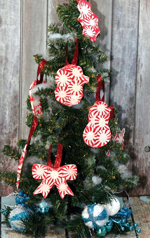 Stunning Peppermint DIY Ornaments | FaveCrafts.com