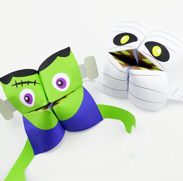 Spooky Printable Cootie Catchers