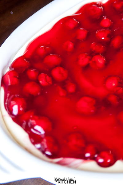 Easy Cherry Cheesecake with Sugar Cookie Crust