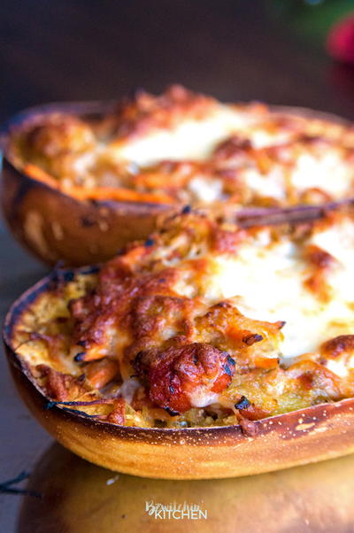 Tomato Pesto Spaghetti Squash