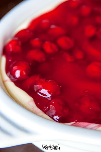 Easy Cherry Cheesecake with Sugar Cookie Crust