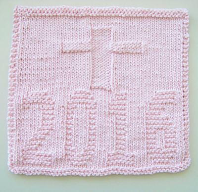 Kitchen Cross Knitted Dishcloth