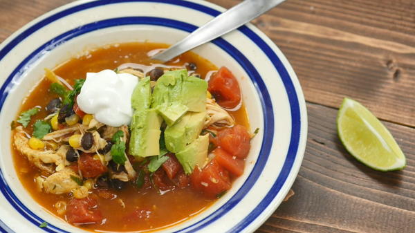 Quick Chicken Tortilla Soup