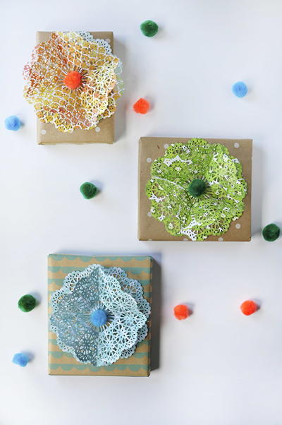 Paper Punch Wrapped Gifts