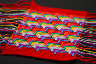 Narrow Steps Crochet Blanket Pattern