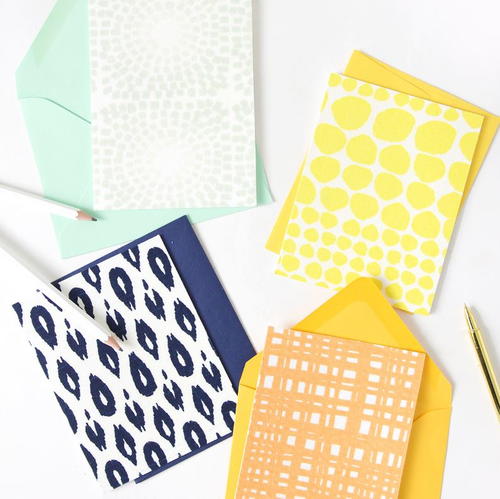 Fabric-Covered Handmade Cards
