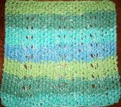 Country Stripes Dishcloth Knitting Pattern