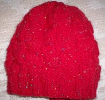 Box Stitch Knit Hat Pattern