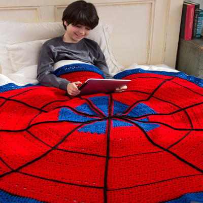 Spiderman's Favorite Blanket