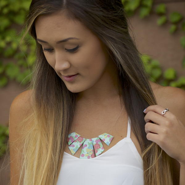 Geometric Duct Tape Necklace
