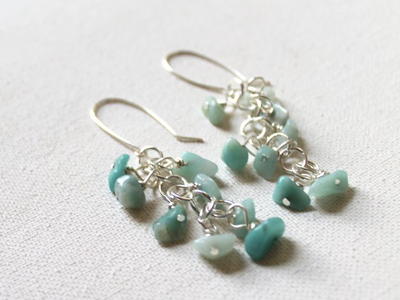 Ocean Cluster Beads DIY Earrings