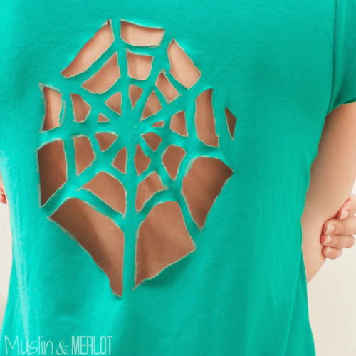 spider web tee shirt