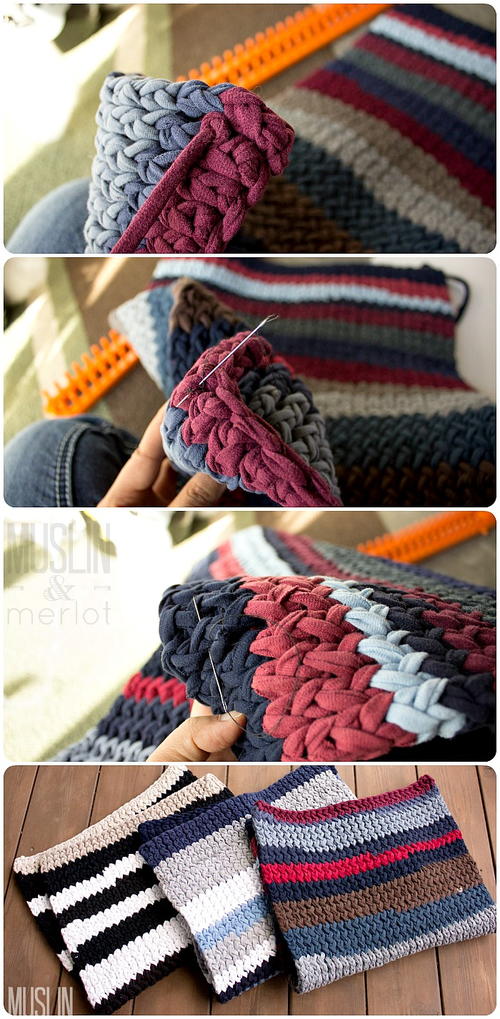 T Shirt Yarn Knit Rug Favecrafts Com