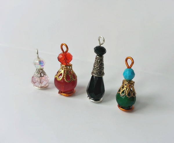 Beaded Potion Bottle Bracelet Charms