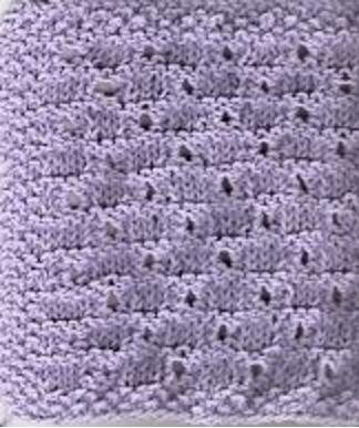 Lavender Eyelet Dishcloth Knitting Pattern