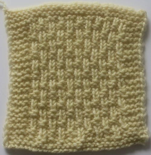 Single Basketweave Stitch Pattern