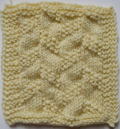Diagonal Stripe Moss Stitch Pattern
