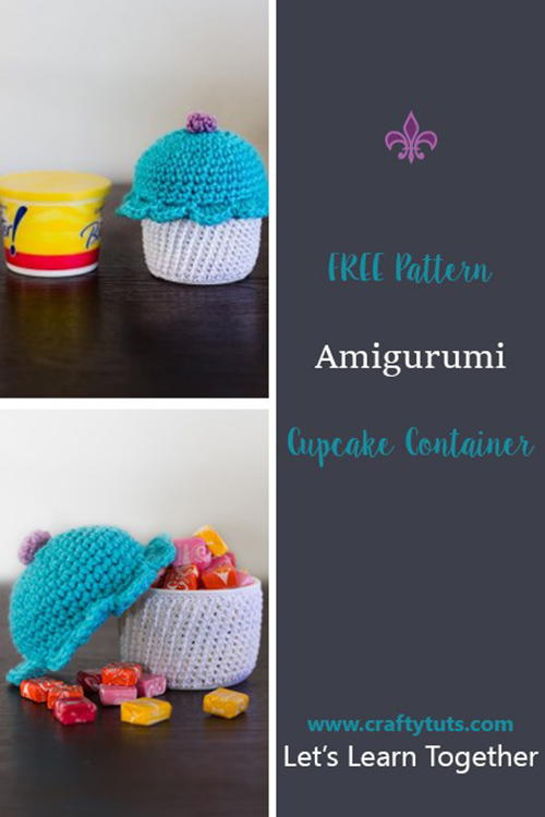 Amigurumi Cupcake Container