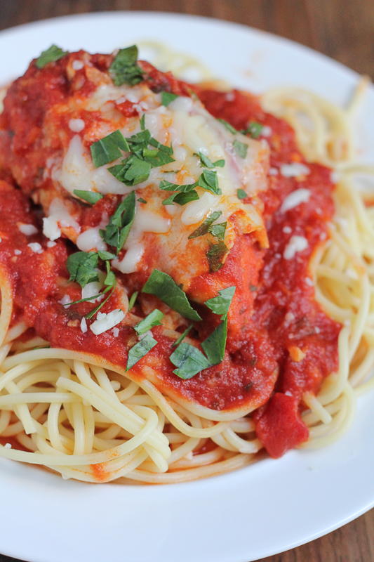 Heavenly Slow Cooker Chicken Parmesan