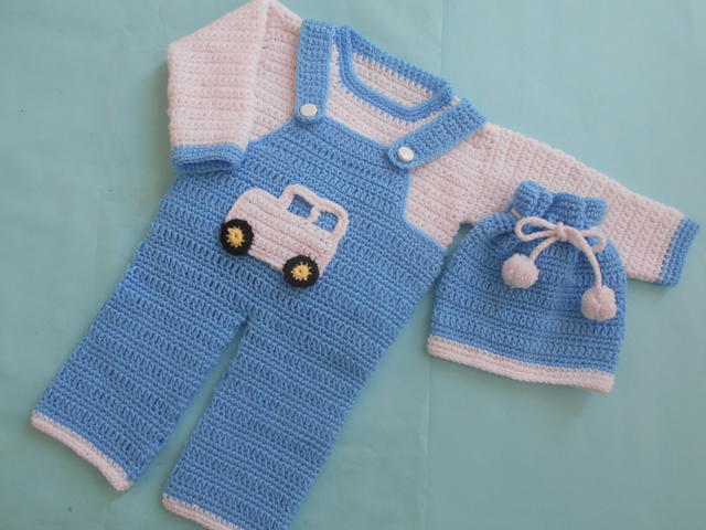 Boy Romper Set | AllFreeCrochet.com boy-romper-set-allfreecrochet-com