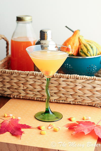 Candy Corn Vodka Martini Recipe