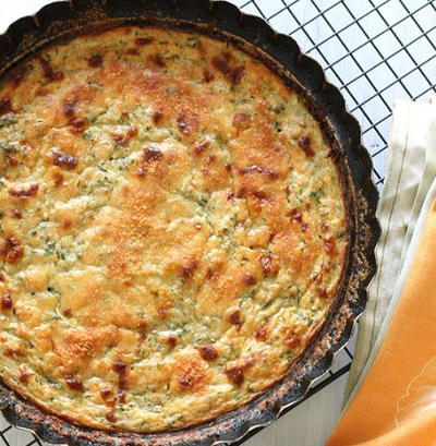 Crustless Cheesy Zucchini Pie