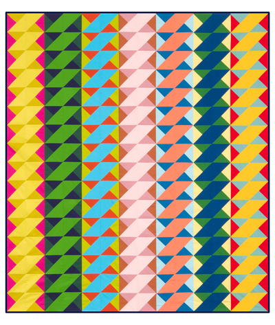 Simple Twist Quilt Pattern