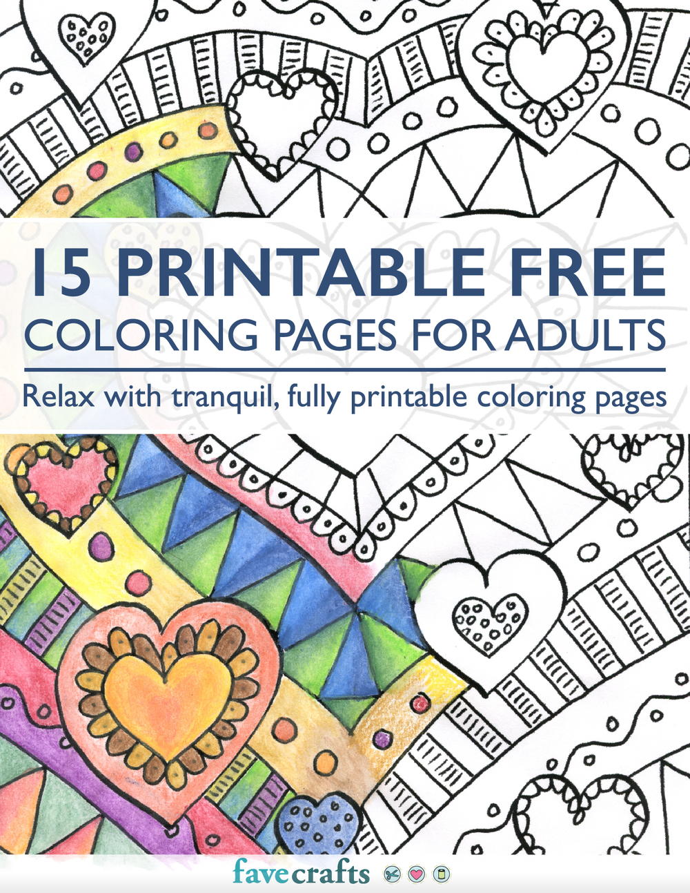 15 printable free coloring pages for adults pdf favecrafts com
