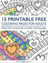 15 Free Printable Coloring Pages for Adults