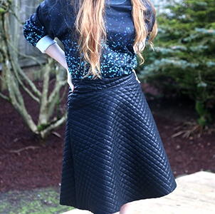 Quilted Midi Skirt Tutorial