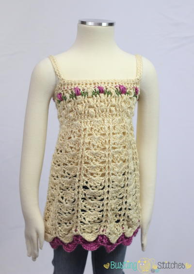 Spring Flower Crochet Tank Pattern