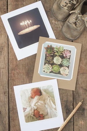 Simple Photo Handmade Cards